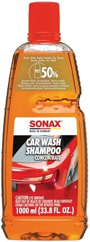 Car Wash Shampoo Concentrate 314300 | High-Foaming pH-Neutral Formula for Effective Cleaning | Safe on All Paint Wax Sealants & Coatings | Removes Dirt Grime and Road Film | 1L (33.3oz)