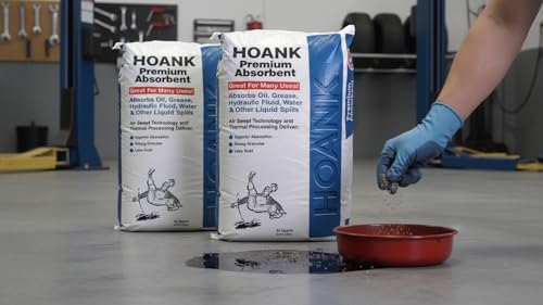 (36 lbs) - Premium Liquid Absorbent Bags Montmorillonite Clay Absorbs Oil, Grease, Hydraulic Oil, & Other Liquid Spills