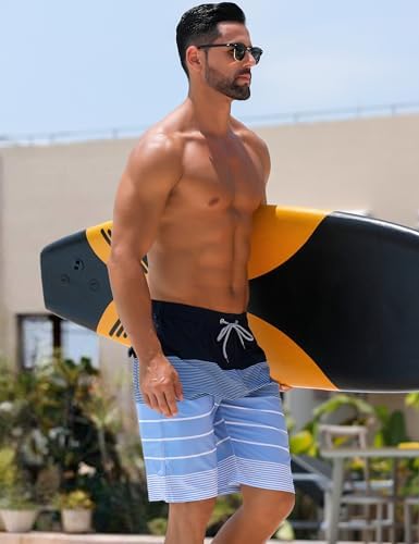 Men's Swim Trunks with Mesh Liner 9 Inch Beach Bathing Suit