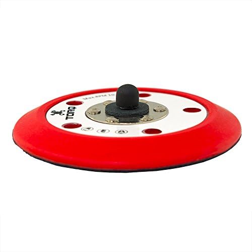 TORQ R5 Dual-Action Backing Plate, Hyper Flex, Red, 5 in