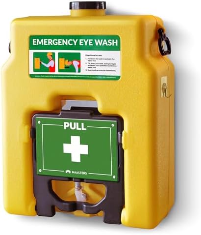 14 Gallon Portable Eye Wash Station, OSHA-Compliant, Wall-Mounted