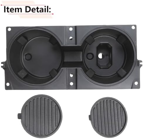 Front Center Console Cup Holder with Cup Holder Insert Mat