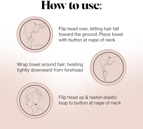 Microfiber Hair Towel Wrap for Women – Micro Dot
