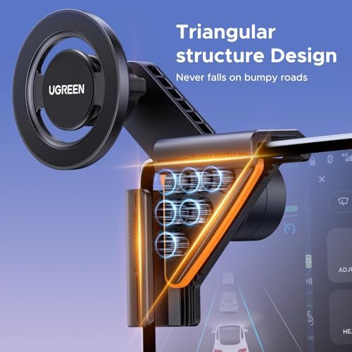 Tesla Phone Mount with Strongest Magnet Power, Fully Adjustable View