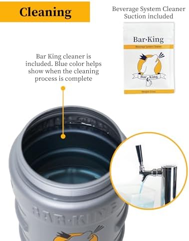 Quick-Connect Kegerator Beer Line Cleaning kit. Now Clean Your Beer Lines as Easily as Changing a Keg. (Includes Cleaning Powder)