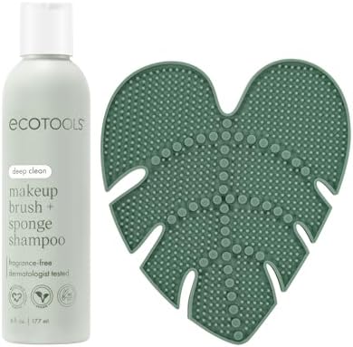 Brush Cleaner Mat + Deep Clean Shampoo Bundle, 2 Piece Set