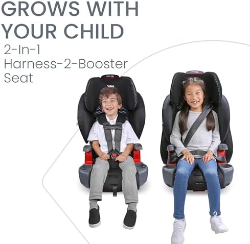 Britax Grow with You ClickTight Harness-2-Booster Car Seat, Cool Flow Gray