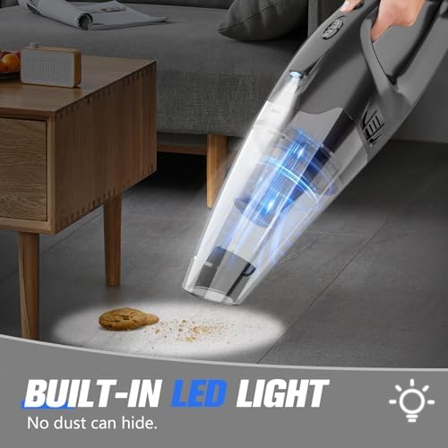 Cordless Handheld Vacuum with 12kPa Hurricane Suction