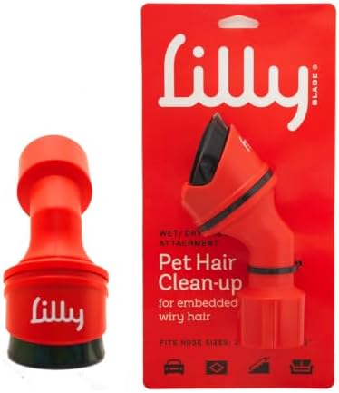 Wet/Dry Pet Vacuum Attachment – Pet Hair Remover for Cars, Carpets & Furniture, Reusable Pet Hair Vacuum Tool for Dog & Cat Hair