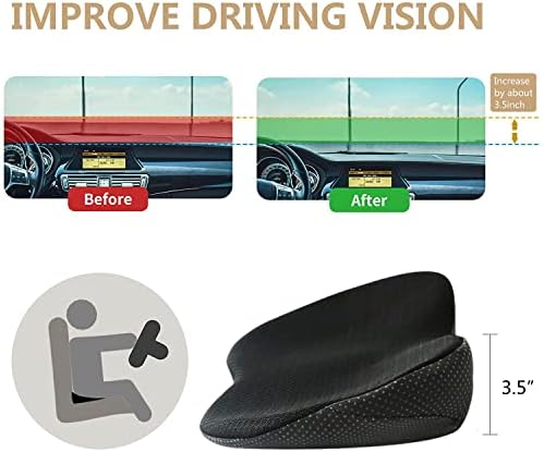 Car Seat Cushion, Comfortable Wedge Seat Cushions for Long Driving