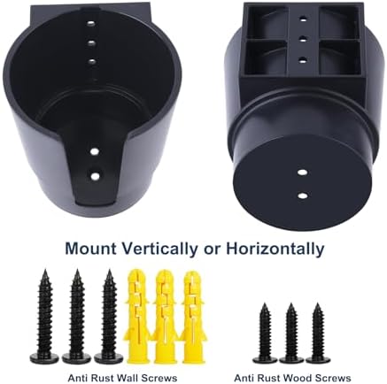 Universal Large Cup Holder Wall Mount, Heavy Duty Plastic Drink Holder