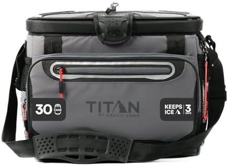 Titan by Arctic Zone Deep Freeze Cooler - Zipperless Hardbody Cooler - Deep Freeze Insulation, HardBody Liner, and SmartShelf