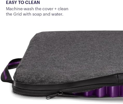 Purple Simply Seat Cushion, Lightweight 1.25" Low-Profile Gel Seat Cushion