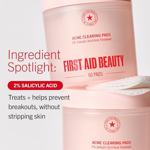 First Aid Beauty Acne Treatment Pads, 2% Salicylic Acid