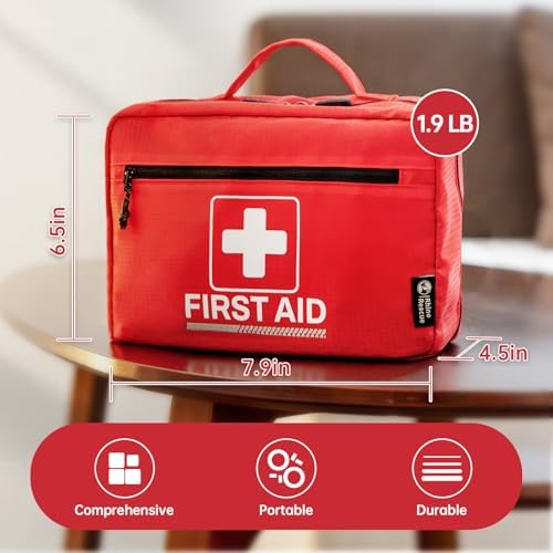 Home First Aid Kit,240pc Medical kit for Car, School, Business