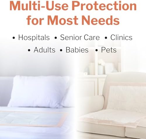 Ultra Disposable Underpads, Heavy Absorbency, 30 x 36 in, 100 ct