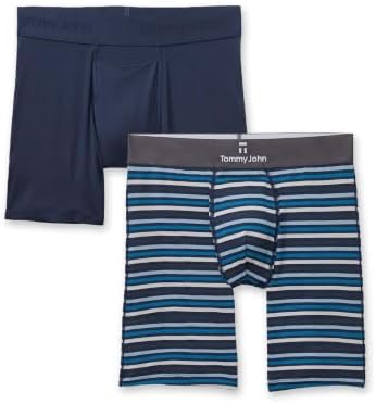 Tommy John Men's Second Skin 6" Mid-Length Boxer Brief Underwear