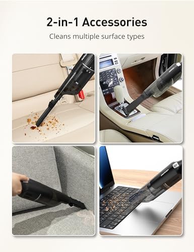 24Kpa Cordless Handheld Vacuum Cleaner, Portable, Pet & Car, Charging Dock