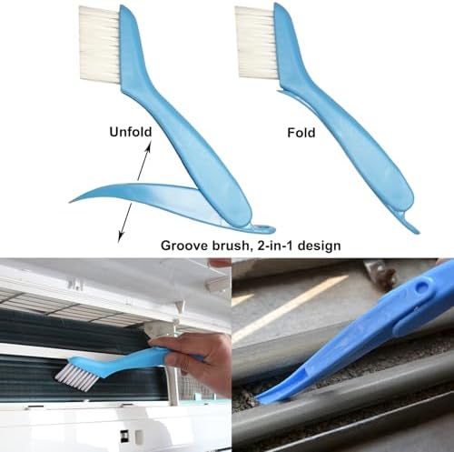 Air Conditioner Fin Cleaning Kit, HVAC Coil Cleaner Set AC Fin Comb Brush