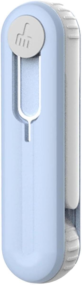 Electronic Cleaning Kit for Earbuds Phone, 3-in-1 Cleaner Tool with High-Density Brush SIM Ejection Pin, Portable 2.8in Case for AirPods iPhone Tablet Charging Port - Blue
