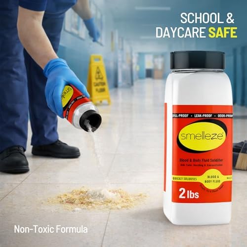 Vomit Clean Up Powder & Blood Body Fluid Solidifier - 2 lb. Bottle