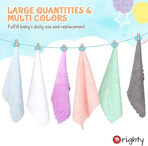 Baby Washcloths 50-Pack, Microfiber Coral Fleece Baby Face Towels, Soft and Absorbent Wash Cloths for Newborns, Infants and Toddlers, Gentle on Delicate Skin for Face Hands and Body, 7x9 Inch