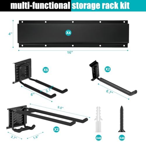 64" Garage Tool Organizer Wall Mount,Garden Tool Organizer Storage
