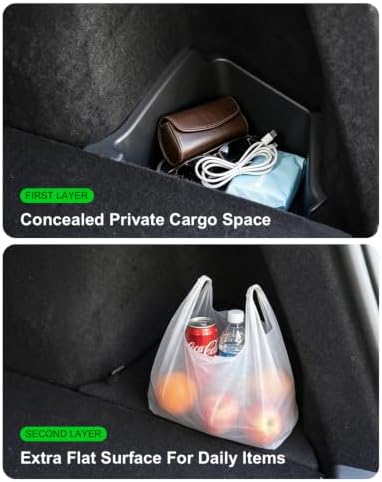 Rear Trunk Storage Bins for 2025-2026 Tesla Model Y Juniper 5-Seat