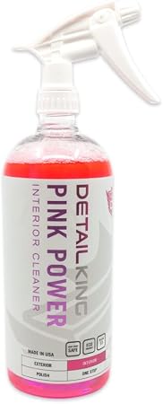 Detail King Pink Power Automotive Interior Cleaner - Quart - Perfect for Vinyl, Plastic & Leather Surfaces