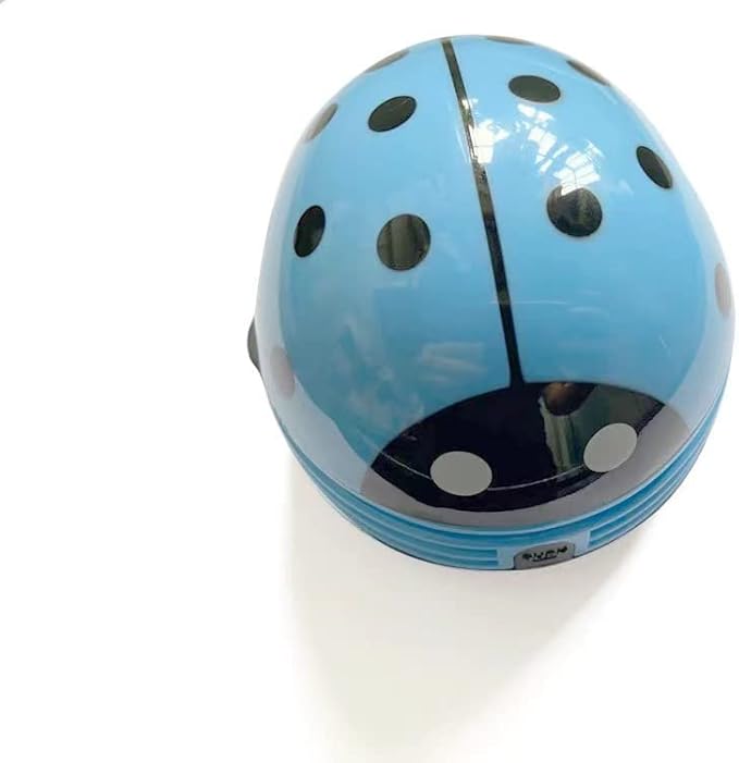 Art&Beauty Blue Beetle Shaped Portable Corner Desk Table Top Vacuum Cleaner Mini Cute Vacuum Cleaner Dust Sweeper(Blue Color)