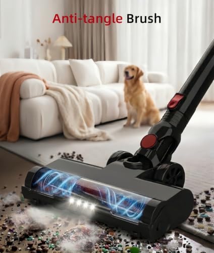 Cordless Vacuum Cleaner with Bendable Wand 45 KPA 45Mins Runtime 6-in-1