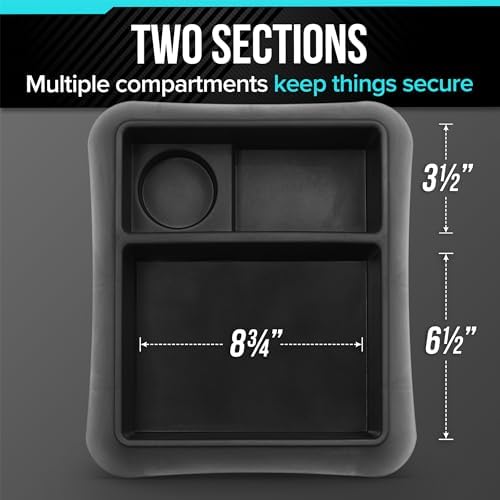 Heavy Duty Storage Organizer for Vehicle Trunk, Garage, Under Sink Organizer, Recycled Plastic, Made in USA (Black)