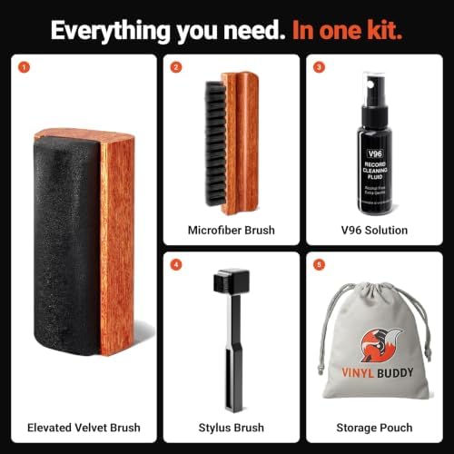 5-in-1 Vinyl Record Cleaning Kit