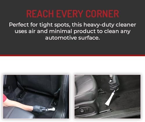 Vortex II Air Cleaning Gun – Pro Auto Detailing Tool for Deep Cleaning Interiors & Exteriors – Uses Air Compressor – Blasts Dust, Dirt & Grime Fast