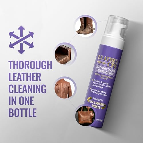Heavy Duty Leather Foaming Cleaner, 8 oz