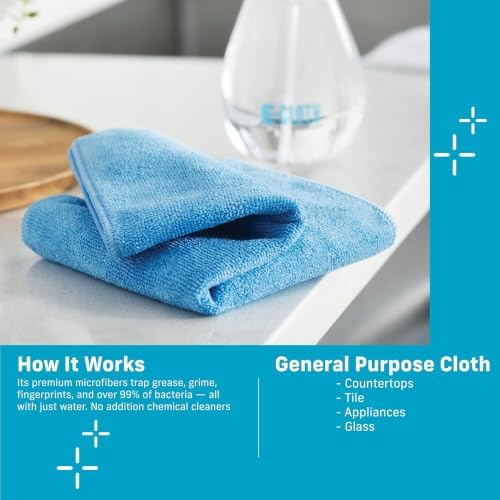 General Purpose Cleaning Cloth Kit, Reusable Cleaning Towel, 4 Pack