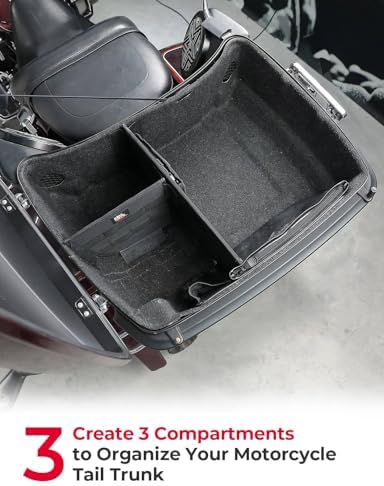 Organizer for Tour Pack Storage bag with Mesh Pocket and Dividers