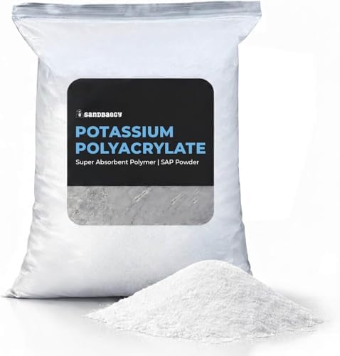 Potassium Polyacrylate Super Absorbent Polymer | SAP Powder - (lb Bag, 1)