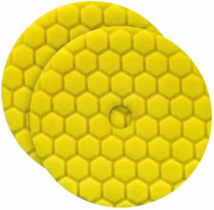 BUFX111HEX6 Hex-Logic Quantum Heavy Cutting Pad, Yellow (6.5 Inch Pad made for 6 Inch backing plates) (Pack of 2)