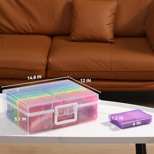 Photo Storage Boxes with Handle, Photo Organizers and Storage