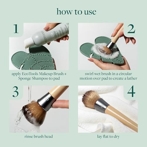 Brush Cleaner Mat + Deep Clean Shampoo Bundle, 2 Piece Set