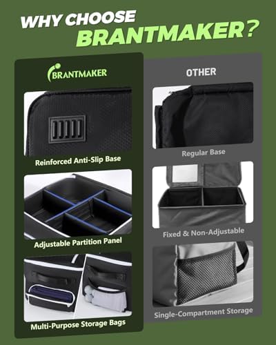 Golf Trunk Organizer, Golf Accessories for Men/Women to Storage Stuff and Gear, Cool Gifts for Golfers, Dad, Him/Her, Birthday or Father’s Day