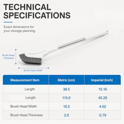 Extendable Crevice Gap Cleaning Brush, Long Handled Shower Brush，2Pcs