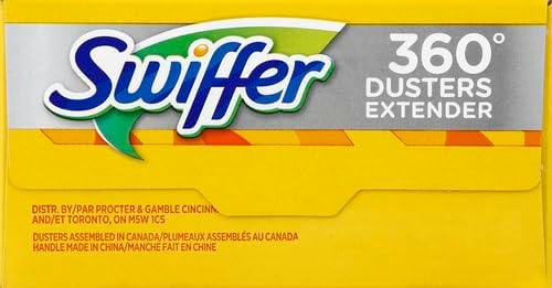 Swiffer Duster Kit with 3 ft Extendable Handle, Heavy Duty Dusting Starter Kit with 3 Refills, for Ceiling Fans, Vents and Hard to Reach Places (Pack of 6)