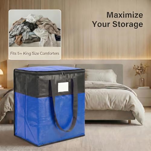 2Pack 180L Extra Large Moving Bags, Blue