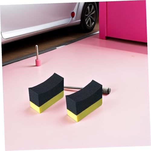WOONEKY 10Pcs Tire Dressing Applicator Wax Polishing Sponge Portable Car Interior for Effective Tire Shine and Detailing