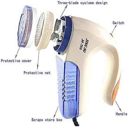Fabric Shaver, Electric Lint Remover Portable Fabric Clothes Sweater Lint Remover Defuzzer Shaver, Remove Pills Balls Bobbles from Clothing, Carpet, Curtain Removing Machine (110V)