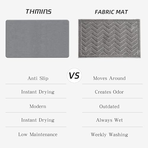 Extra Large Stone Bath Mat, 36''x24'' Stone Shower Mat