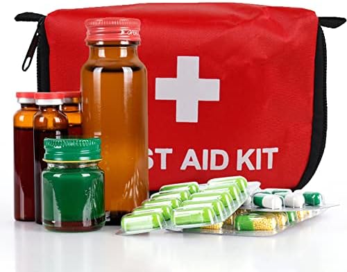 Eforcase 6Pcs Travel Empty First Aid Pouch Mini, Portable Empty Aid Medical Bag,Empty Medicine Bag Emergency Kit Storage Bag Empty