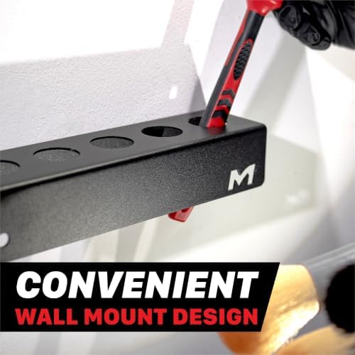 Universal Detailing Brush Holder – Car Detailing Brushes Organizer – Sturdy, Simple & Lightweight Design, Easy Wall Mounting – Premium Auto Detailing Accessories & Supplies (Mini)